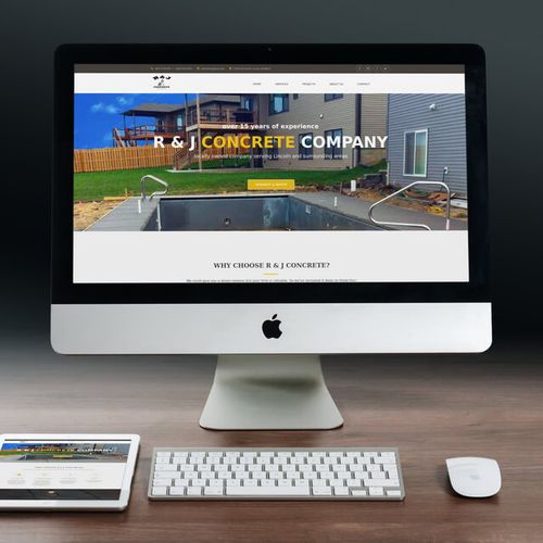 R&J Concrete - logo & website design