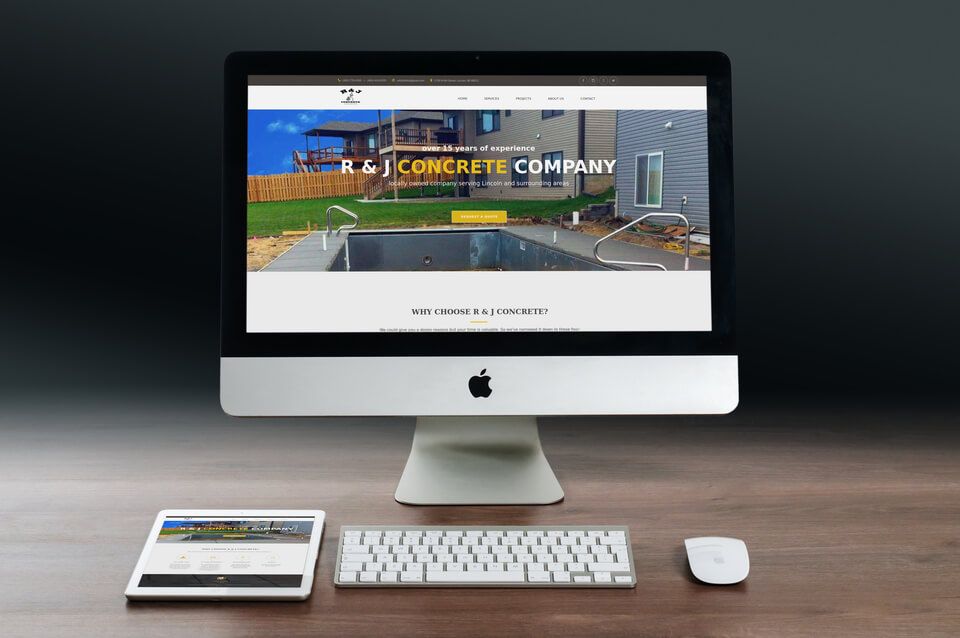 R&J Concrete - logo & website design