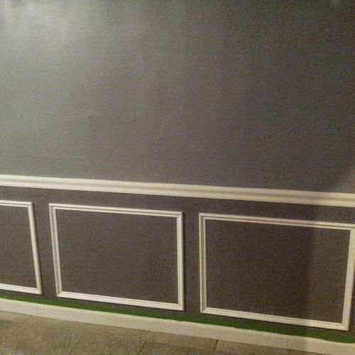 Install and paint shadow boxes