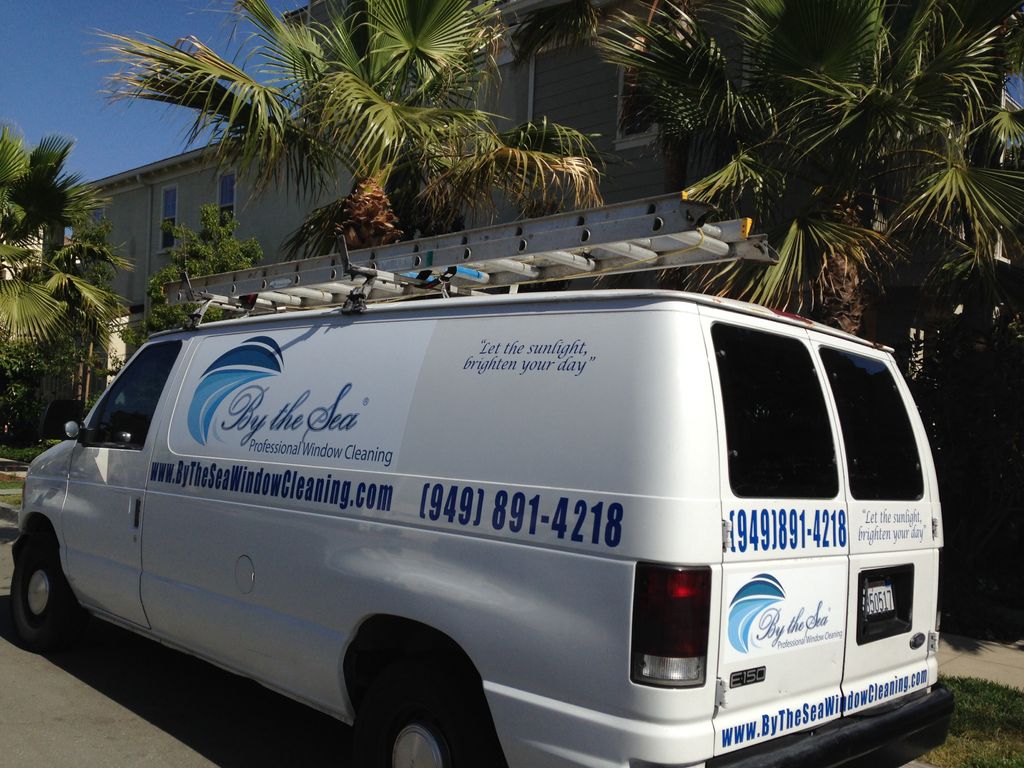 One of our window washing vans out in H.B doing a 