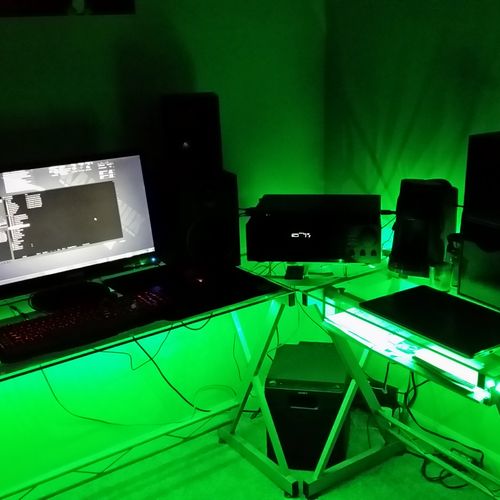 PC lighting setup