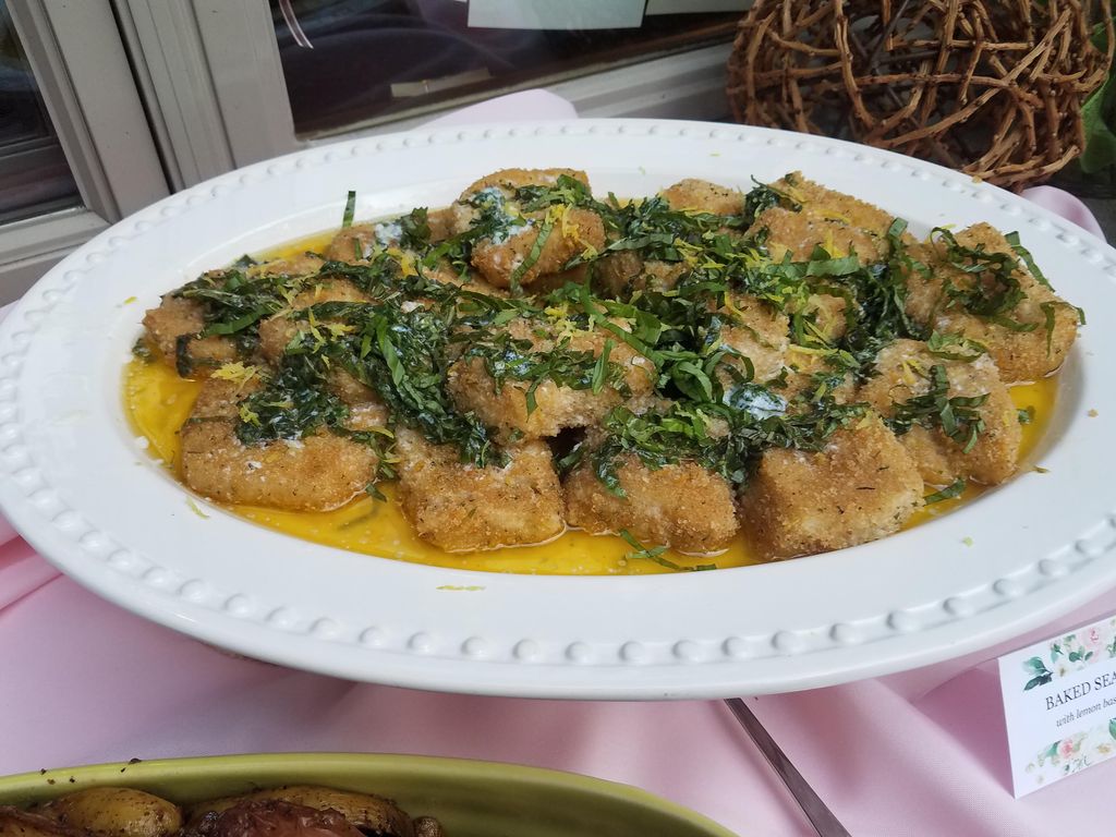Sea Bass with Basil Butter