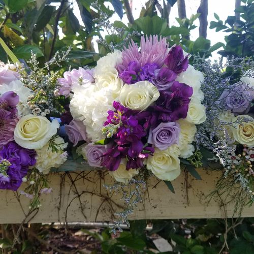 This wedding wanted tones of purple very pretty i 