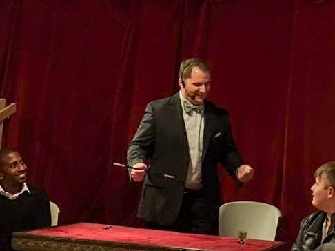 Performance on stage for the Magic Barn in Connect