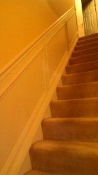 chair rail and shadowboxes