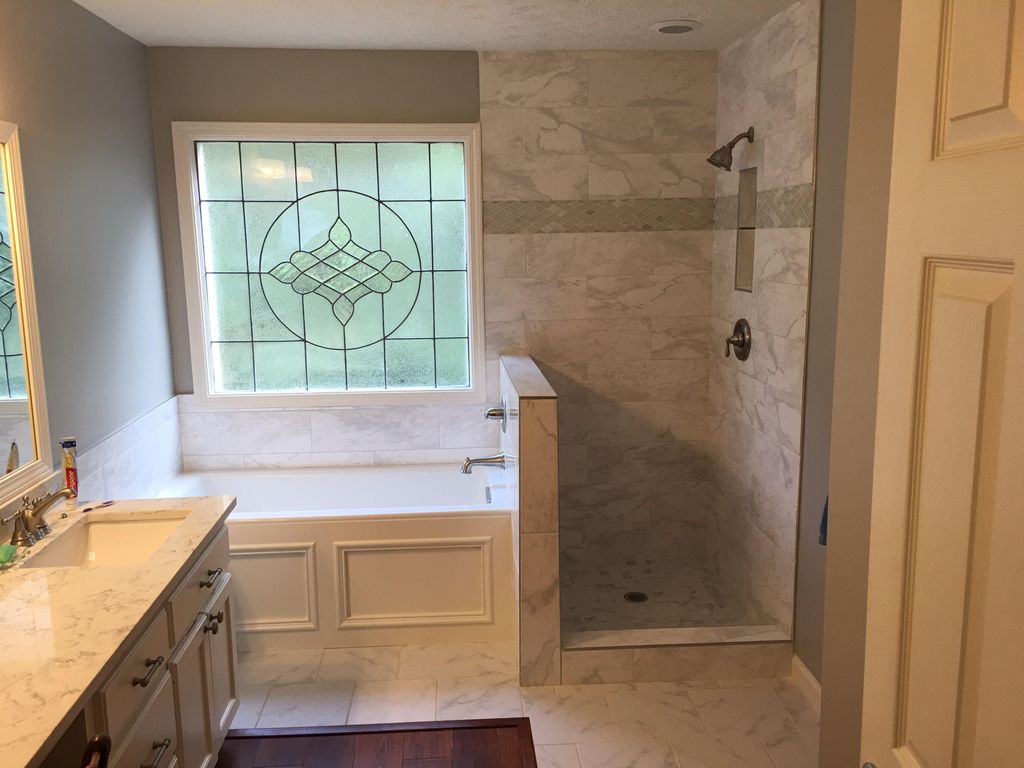 Master bath in Lawrenceville that we just finished