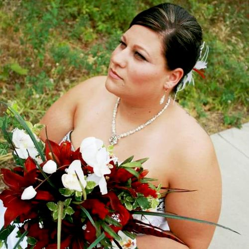 This beautiful bride is my cousin and she is not a