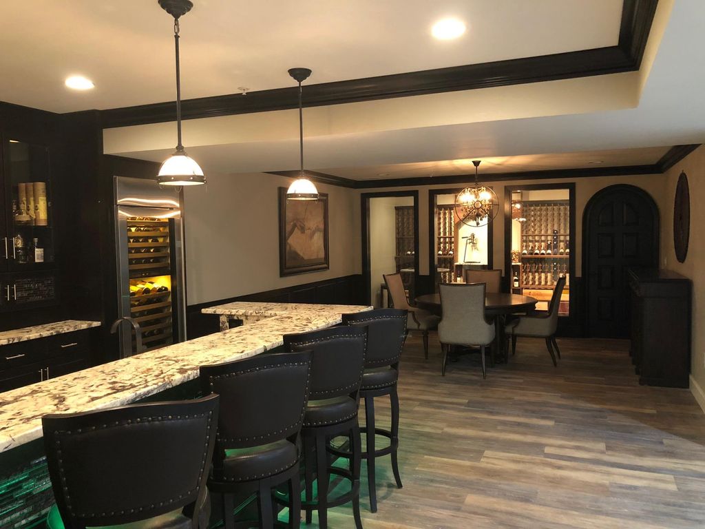 Wine room off the bar makes this the perfect enter