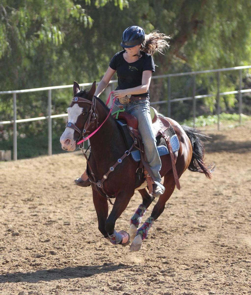 One of our teens in a lesson