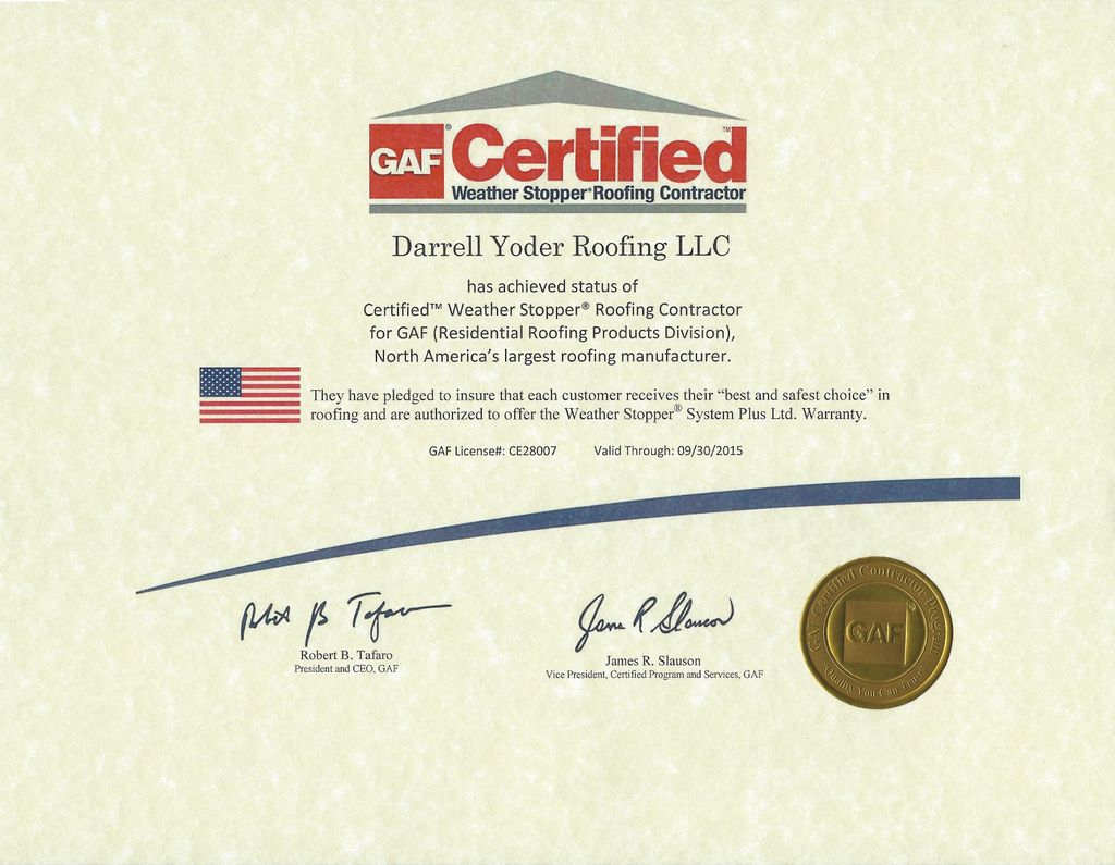GAF Factory Certified Contractor