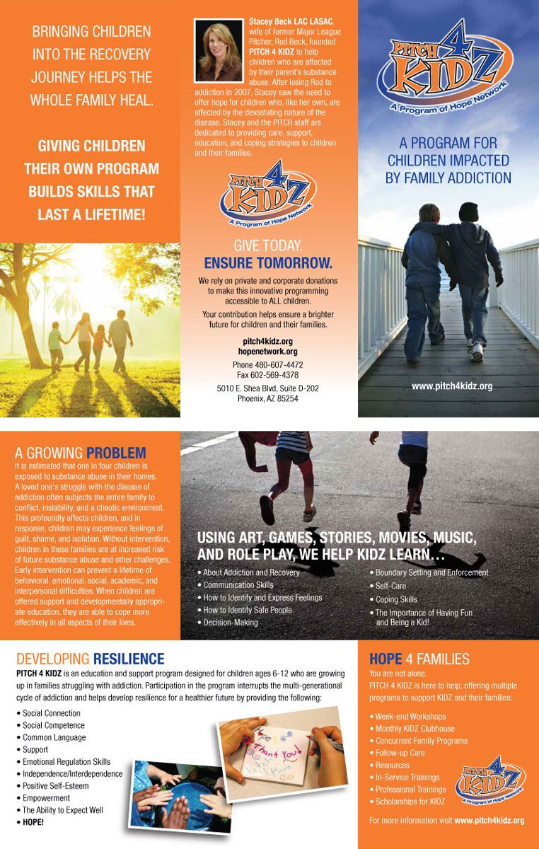 Tri-fold brochure for PITCH4KiDZ