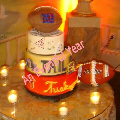 Groom's cake for a former NFL player