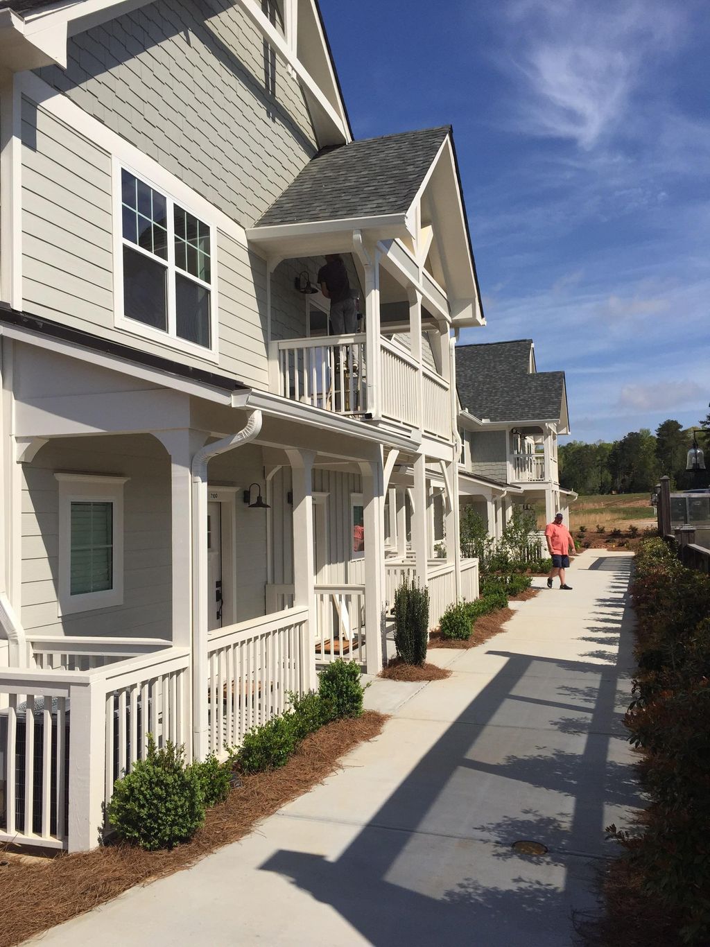 Exterior painting, townhomes 