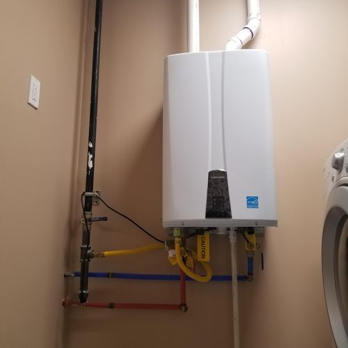 gas tankless water heater 
