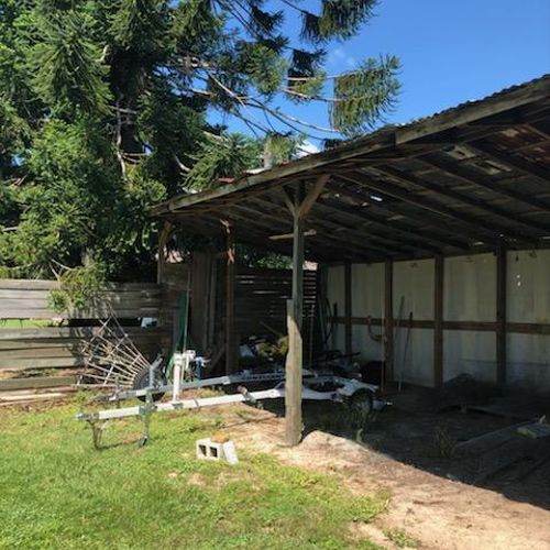 Horse Run In Shed Removal- Before