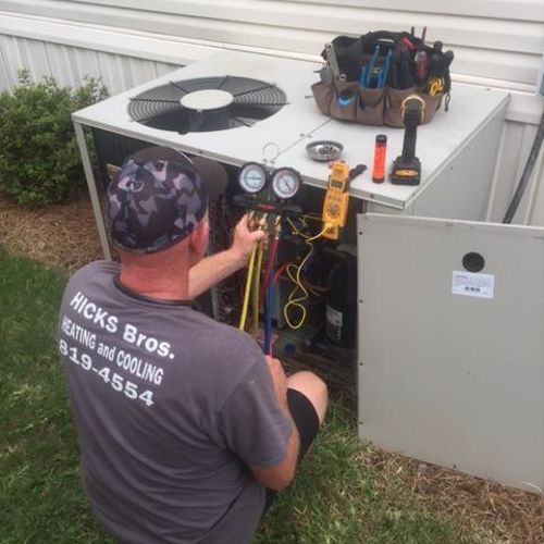 replaced dryer on package unit