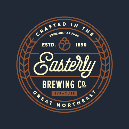 Logo and identity for Easterly Brewing Company.