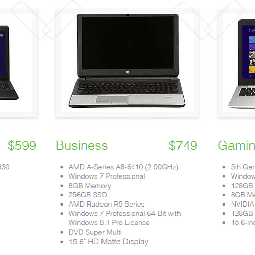 Laptop models