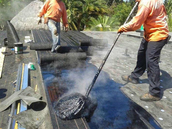 2ply Hot Tar flat Roof Kendall, FL