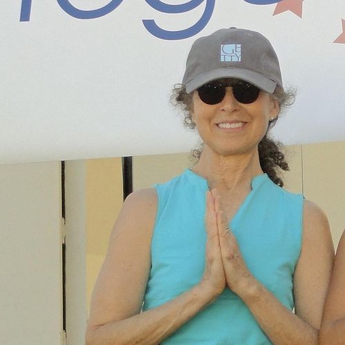 That's me at  Yoga Day in West Palm Beach