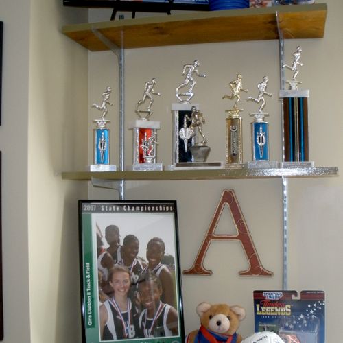 Trophies from athletic competition