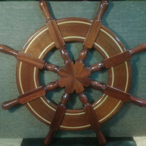 Ships wheel clock.