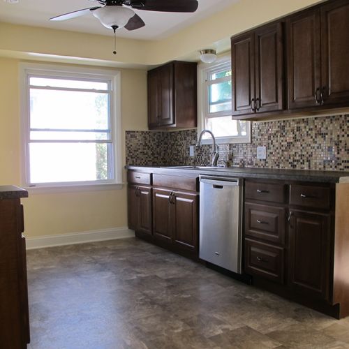 Kitchen remodel completed: featuring new design, A