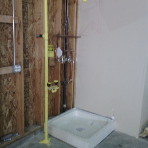 Warehouse Emergency shower installed