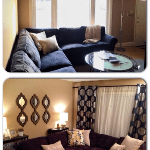 Living Room Before/After