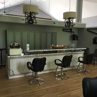Commerical hair tinting station at U Spa and Salon
