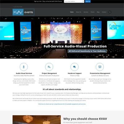 New WordPress website for AV Support service, with