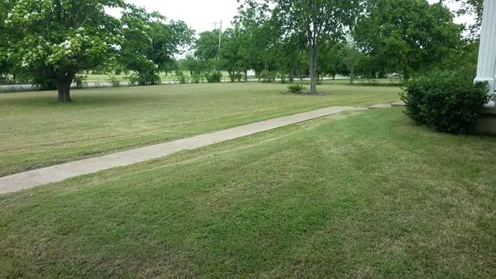 Push-mowed over 1 acre yard.