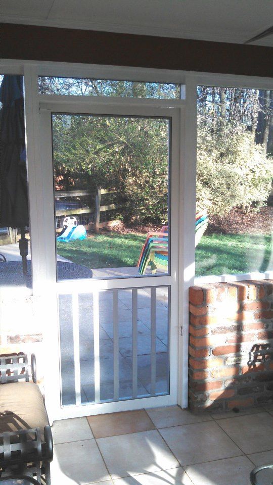 Screen door after repair.