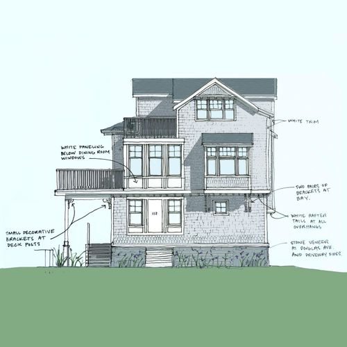Shore House concept sketch
