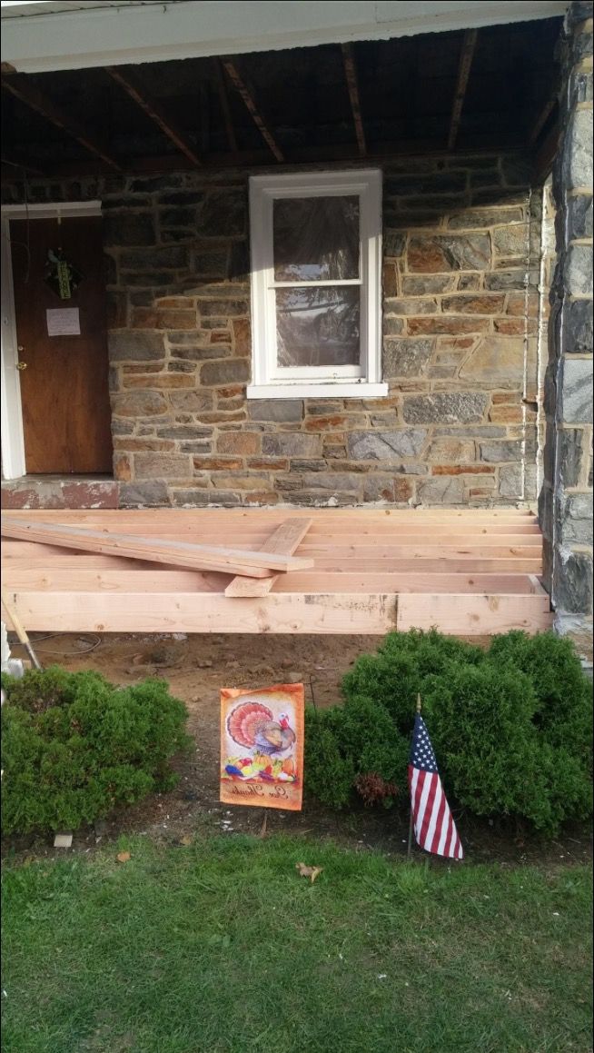 Porch Renovation: Before