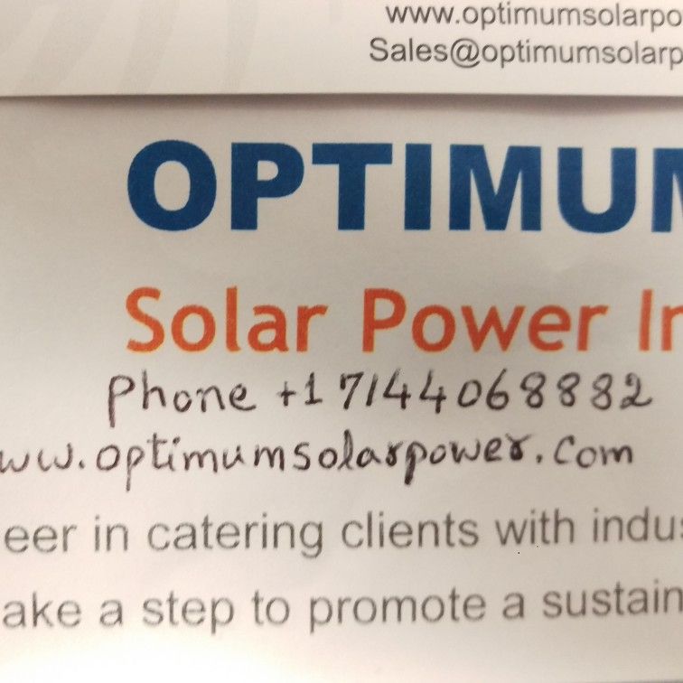 Optimum Solar Power