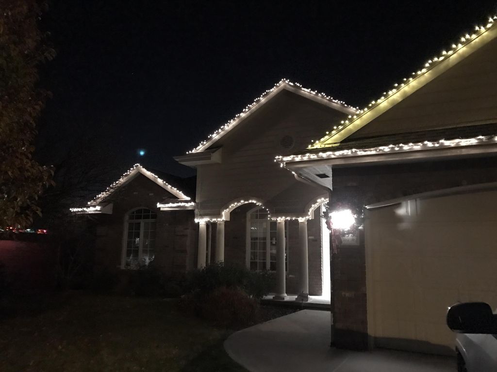 Christmas light installation. 
