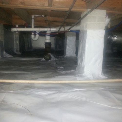 Encapsulated Crawl Space in Taylors, SC