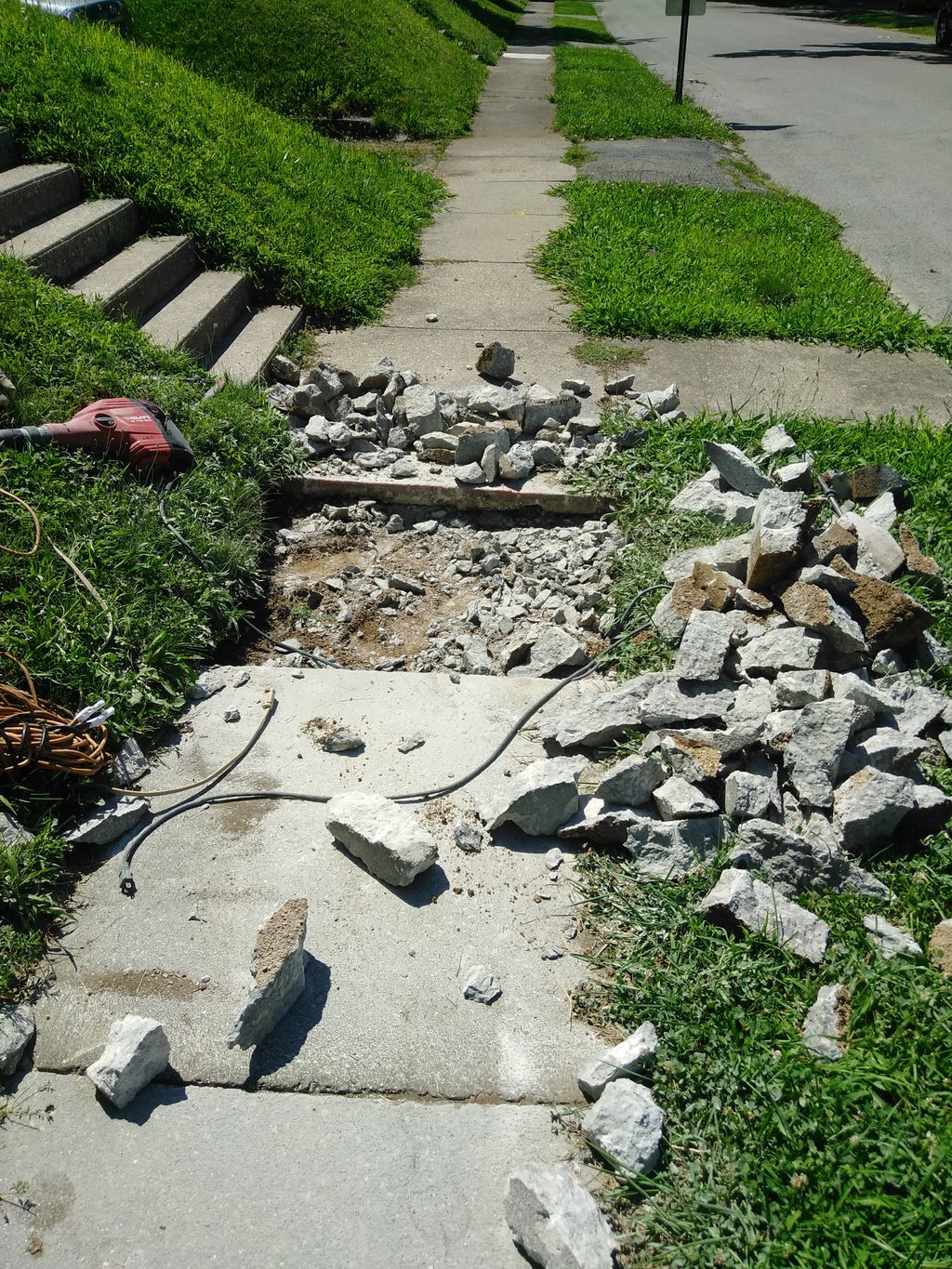 doing concrete repair