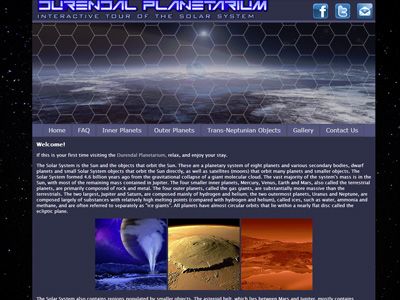 Planetarium website