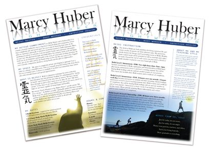 These are flyers were designed for Reiki Master, M