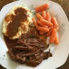 Braised Short Ribs with Whipped Potatoes and Sauté