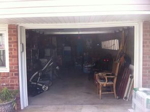 “After” garage. Like items with like. Easy to acce