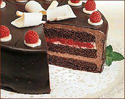 3 Layer Chocolate Raspberry Cake