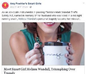 Worked with Amy Poehler's Smart Girls Blog to feat