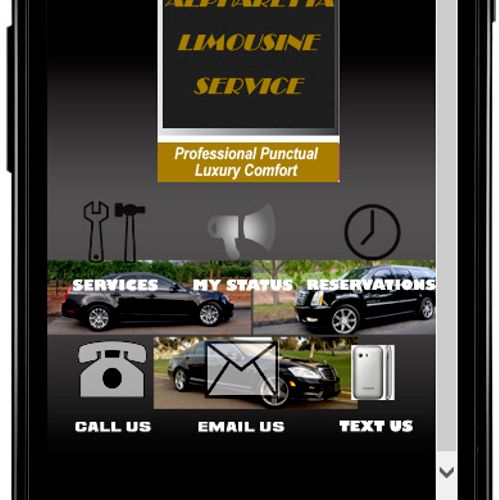 This is a limousine reservation mobile App.
