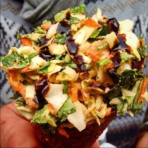 Spicy Thai Salad Cone-  	Filled with a mélange of 