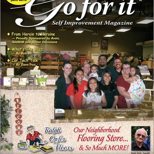 You can find us on the front cover of Go For It th