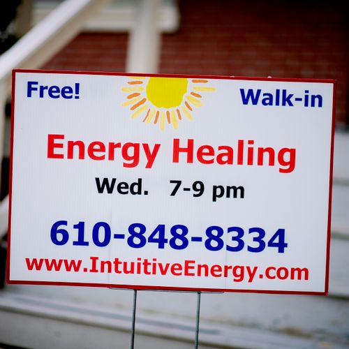 We hold free Energy Healing Clinics every Wednesda