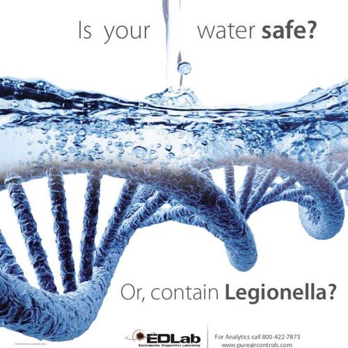 Legionella poster showing the hazards in our water